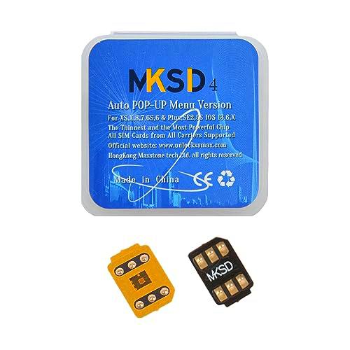 MKSD tarjeta de desbloqueo azul RSIM Turbo Sim Chip calcomanía para iPhone