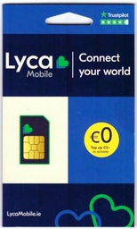 Generico Lycamobile Irland SIM-Karte. Lyca Mobile Irische SIM-Karte.