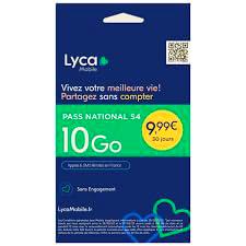 Lyca Mobile Tarjeta SIM con 10 Go Internet