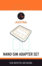 AXXTRA Adaptador 1 Tarjeta Nano a Microsim/1 Nano a Tarjeta SIM