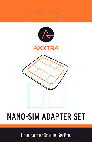 AXXTRA Adaptador 1 Tarjeta Nano a Microsim/1 Nano a Tarjeta SIM