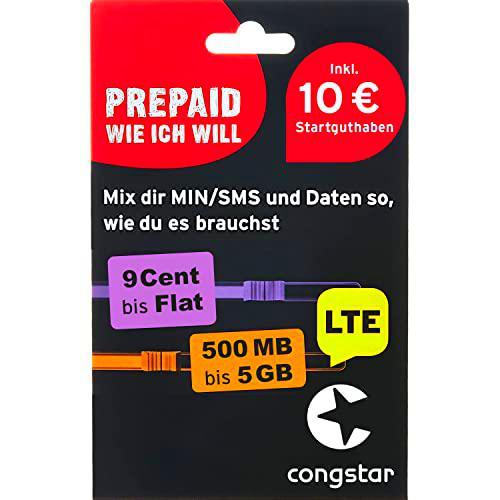 congstar Allnet Flat Plus - Tarjeta SIM SIM y Nano SIM (30,00 Euros/Mes