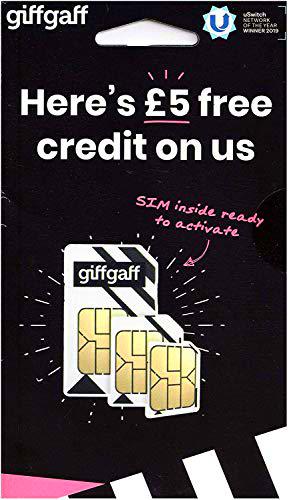 Giffgaff Sim multitamaño - Nano/Micro/SIM estándar