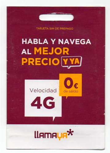 LLAMAYA TERJETA SIM PREPAGO 0€ SALDO