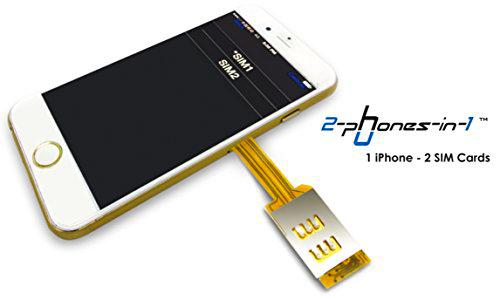 2 de Phones en 1 - 2 in1 de i72 Apple iPhone 7 Dual SIM Adaptador