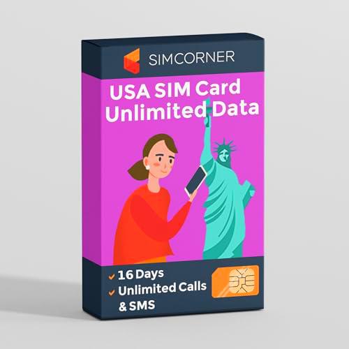 Tarjeta SIM de viaje de Estados Unidos (datos 4G, 16 días)