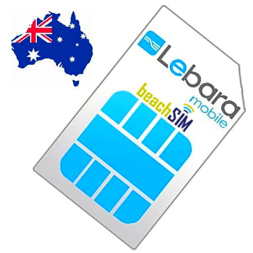 Lebara Australia - Tarjeta SIM prepagada de Beachsim