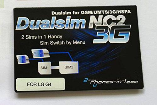 2 de Phones en 1 - 2 in1 de L4 NC2 L4 Dual SIM Adaptador para LG G4