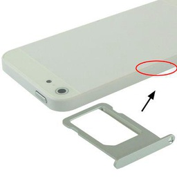 Nano SIM Card Tray Holder Holder cassettino Silver Carcasa para iPhone 5