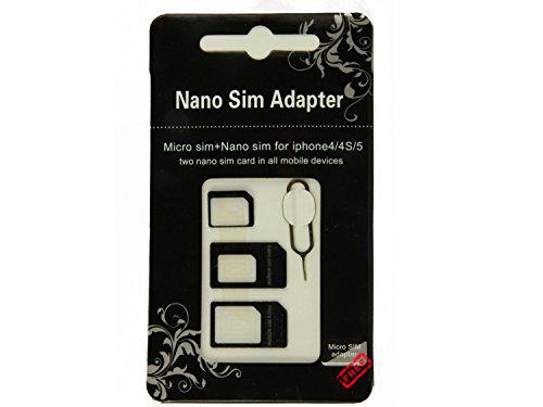 AccuCell - Adaptador para tarjetas SIM 4 en 1 (Micro-SIM a SIM