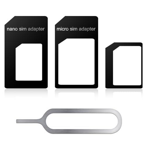 Adaptador de Tarjeta SIM Nano y Micro 4 en 1 con klicksi cherung