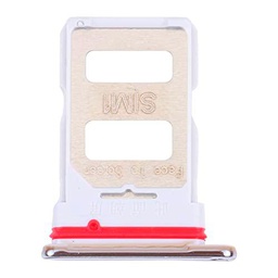 Compatible con Xiaomi Redmi K40 Pro/Redmi K40 / Redmi K40 Pro+ / Poco F3 / Mi 11i / Mi 11X / Mi 11X Pro Bandeja compartimento Try porta tarjeta SIM Card Tray SLOT SLITTA Vivienda (Silver)