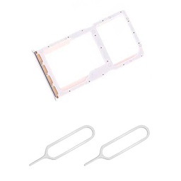 THE TECH DOCTOR Bandeja de repuesto para tarjeta SIM dual/Nano SD adaptador para Huawei P30 Lite 6.1 pulgadas 2019 con 2x Sim Pin herramienta eyector abierta (cristal)