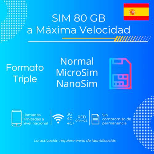 YU Tarjeta SIM 80GB + Llamadas ILIMITADAS