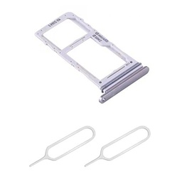 THE TECH DOCTOR Bandeja de repuesto para tarjeta SIM doble ranura SD para Samsung Galaxy Note 10 PLUS 6.8 pulgadas 2019 SM-N975F con 2 herramientas de expulsión abierta Sim Pin (Aura Glow)