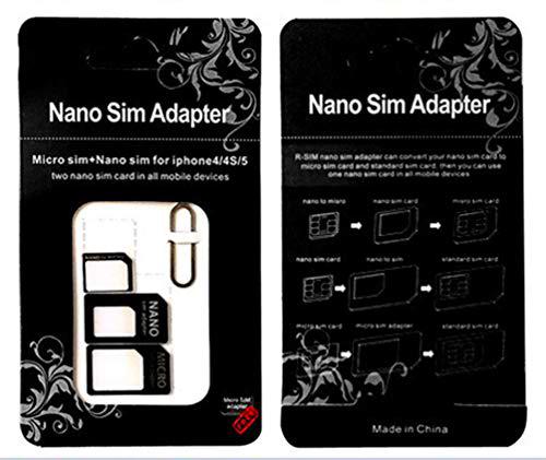 Adaptador de Tarjeta SIM 3 en 1 para Vivo V11 Pro Smartphone Micro-SIM Nano-SIM Universal