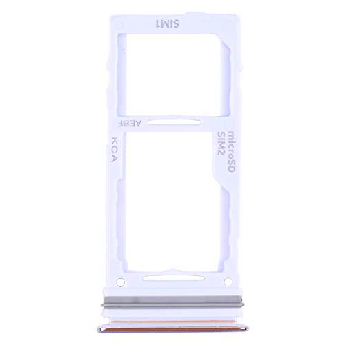 Compatible con Samsung Galaxy A52 5G / A52 4G / A72 / A52s / A72 5G Bandeja carro alojamiento trineo puerto Nano SIM Card Tray + puerto Nano SIM Card Tray/Micro SD Tray (púrpura)