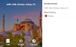 Tarjeta SIM de datos móviles - Turquía - Tarjeta SIM de 30 días de viaje