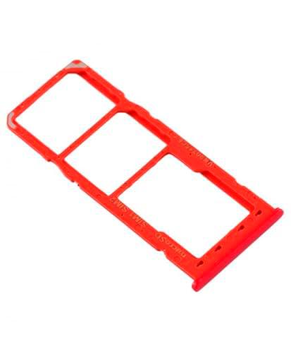 Bandeja SIM para Samsung Galaxy A10 Rojo Adaptador Tarjeta Micro SD Lateral