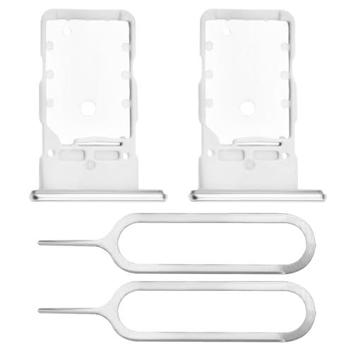 Lote de 2 bandejas de ranura para tarjeta SIM con doble ranura para tarjeta SIM compatible con Samsung Galaxy S21