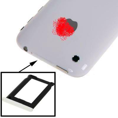 Sim Card Holder original cassettino trineo portasim para iPhone 3 G 3 GS blanco