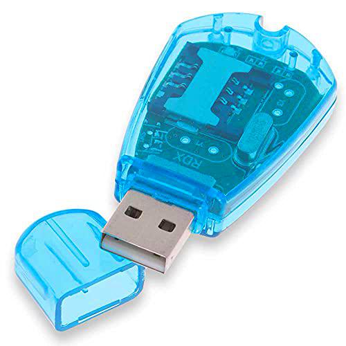 OcioDual Lector Tarjeta SIM Movil gsm CDMA USB 2.0 Contactos Agenda SMS Card Reader PC