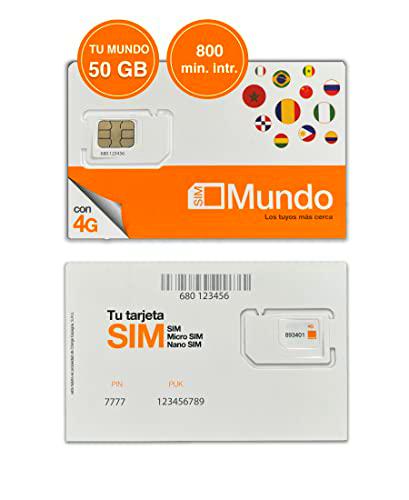 Orange Spain - Tarjeta SIM Prepago 50GB en España| 800 Minutos Nacionales e internacionales | 5€ de saldo | Activación Solo Online en www.marcopolomobile.com